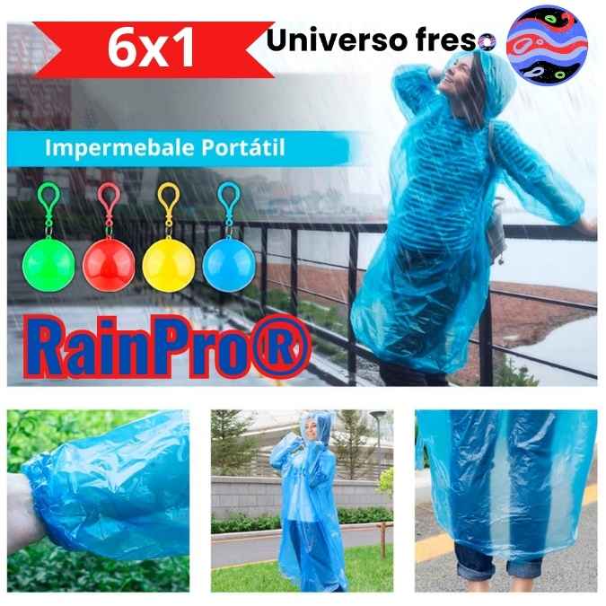 RainPro® 6x1 Llavero Capa Impermeable